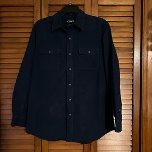 Men’s Chaps Chamois Workshirt Navy